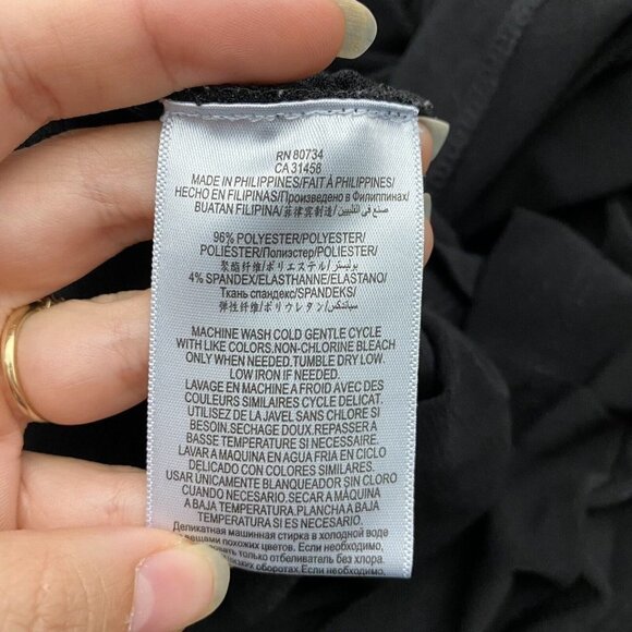 BCBGeneration Womens Romper Size S Black Sleeveless Polyester Blend Faux Wrap - Picture 7 of 9